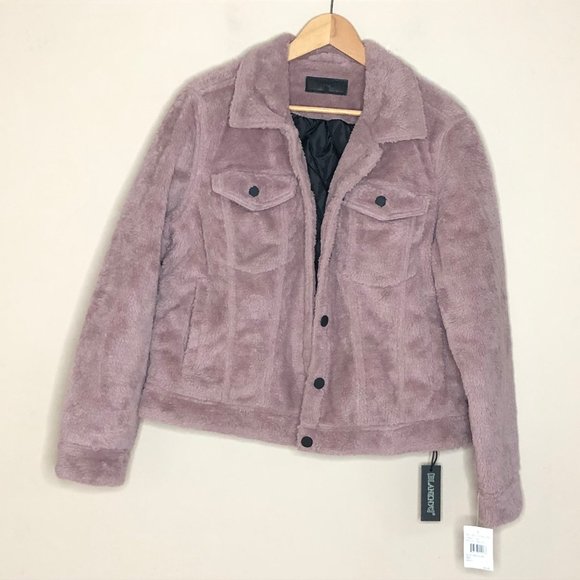 Blank NYC Jackets & Blazers - BLANK NYC Cozy Teddy Faux Shearling Trucker Jacket